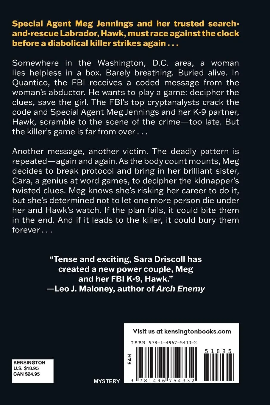 Rückseite: 9781496754332 | Before It's Too Late | Sara Driscoll | Taschenbuch | Englisch | 2024
