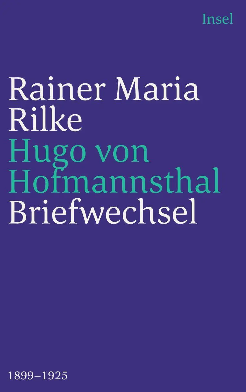 Cover: 9783458244332 | Briefwechsel 1899-1925 | Hugo Von Hofmannsthal (u. a.) | Taschenbuch