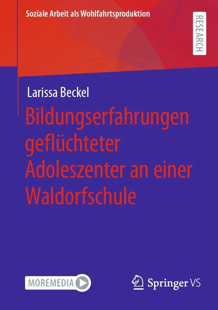 Cover: 9783658394332 | Bildungserfahrungen geflüchteter Adoleszenter an einer Waldorfschule