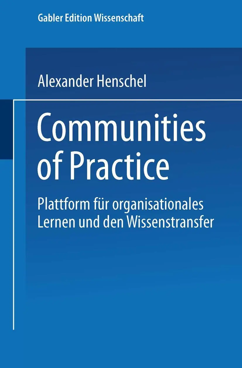 Cover: 9783824474332 | Communities of Practice | Alexander Henschel | Taschenbuch | xxii