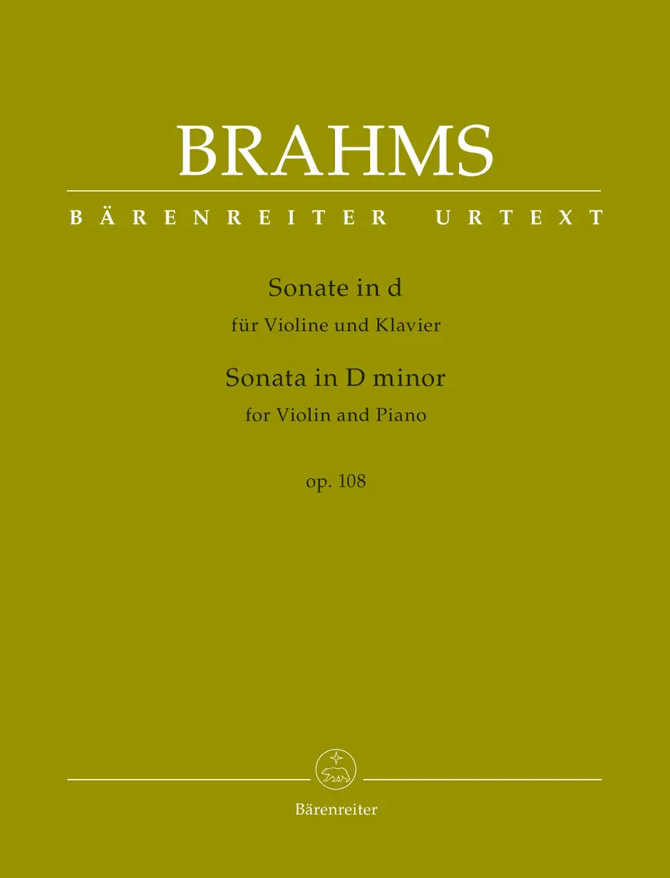 Cover: 9790006544332 | Sonata in D minor for Violin and Piano op. 108 | Johannes Brahms