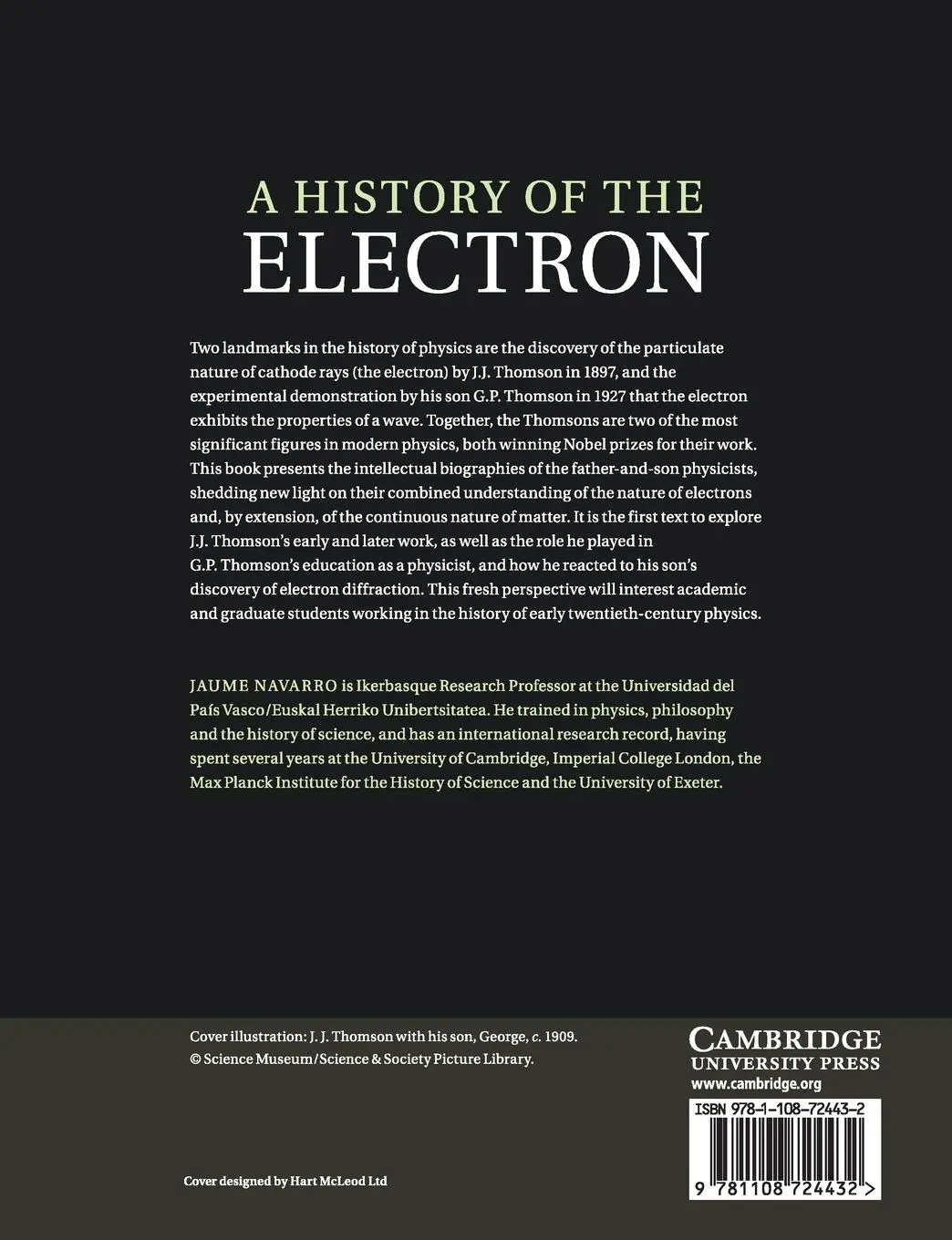 Rückseite: 9781108724432 | A History of the Electron | Jaume Navarro | Taschenbuch | Englisch