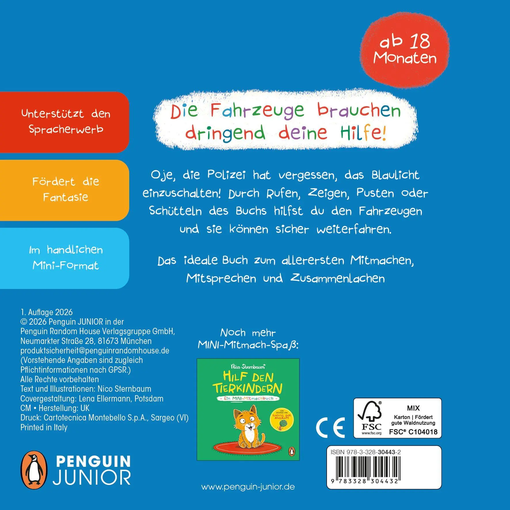 Bild: 9783328304432 | Hilf den Fahrzeugen | Nico Sternbaum | Buch | 22 S. | Deutsch | 2026