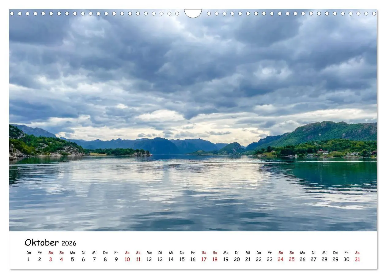 Bild: 9783457554432 | Norwegens wunderschöne Fjorde (Wandkalender 2026 DIN A3 quer),...