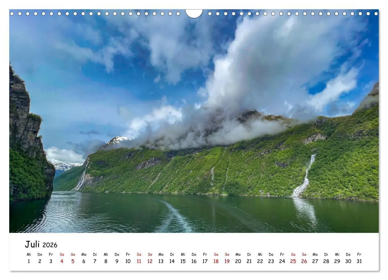 Bild: 9783457554432 | Norwegens wunderschöne Fjorde (Wandkalender 2026 DIN A3 quer),...