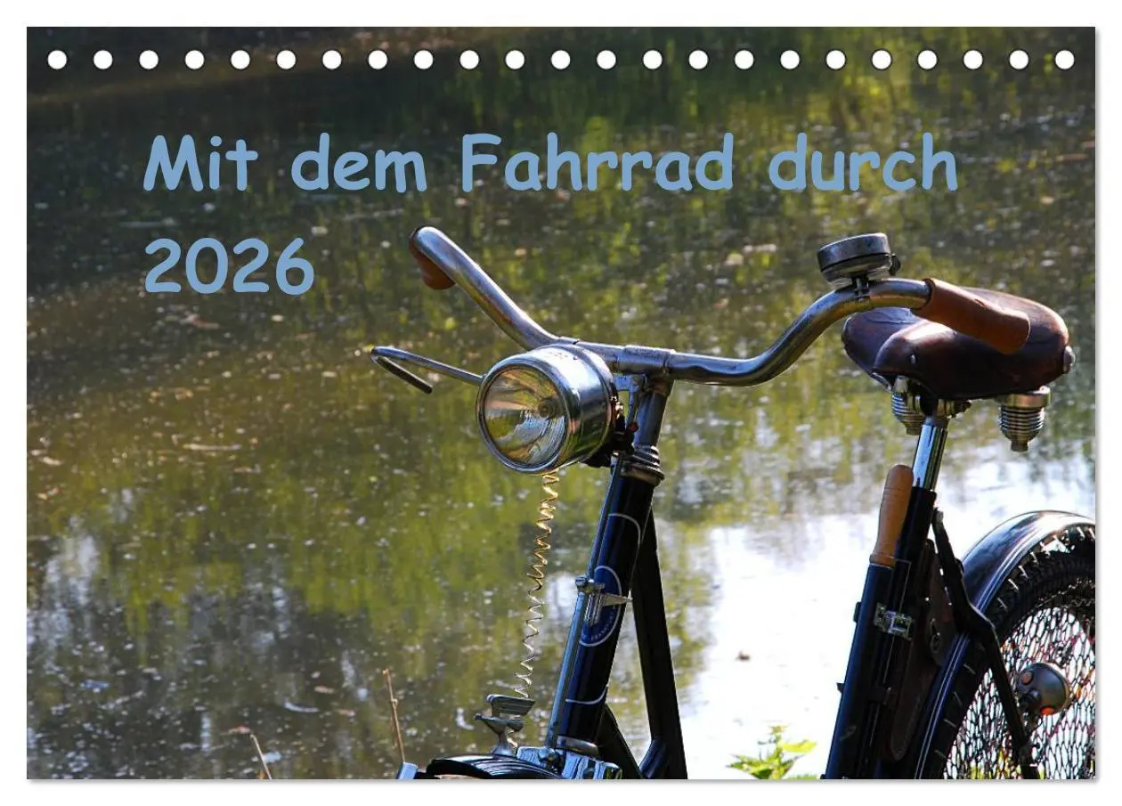 Cover: 9783516024432 | Mit dem Fahrrad durch 2026 (Tischkalender 2026 DIN A5 quer),...