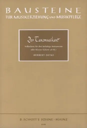 Cover: 9790001104432 | Der Tanzmusikant | Volkstanze | Herbert Oetke | Partitur | 1976