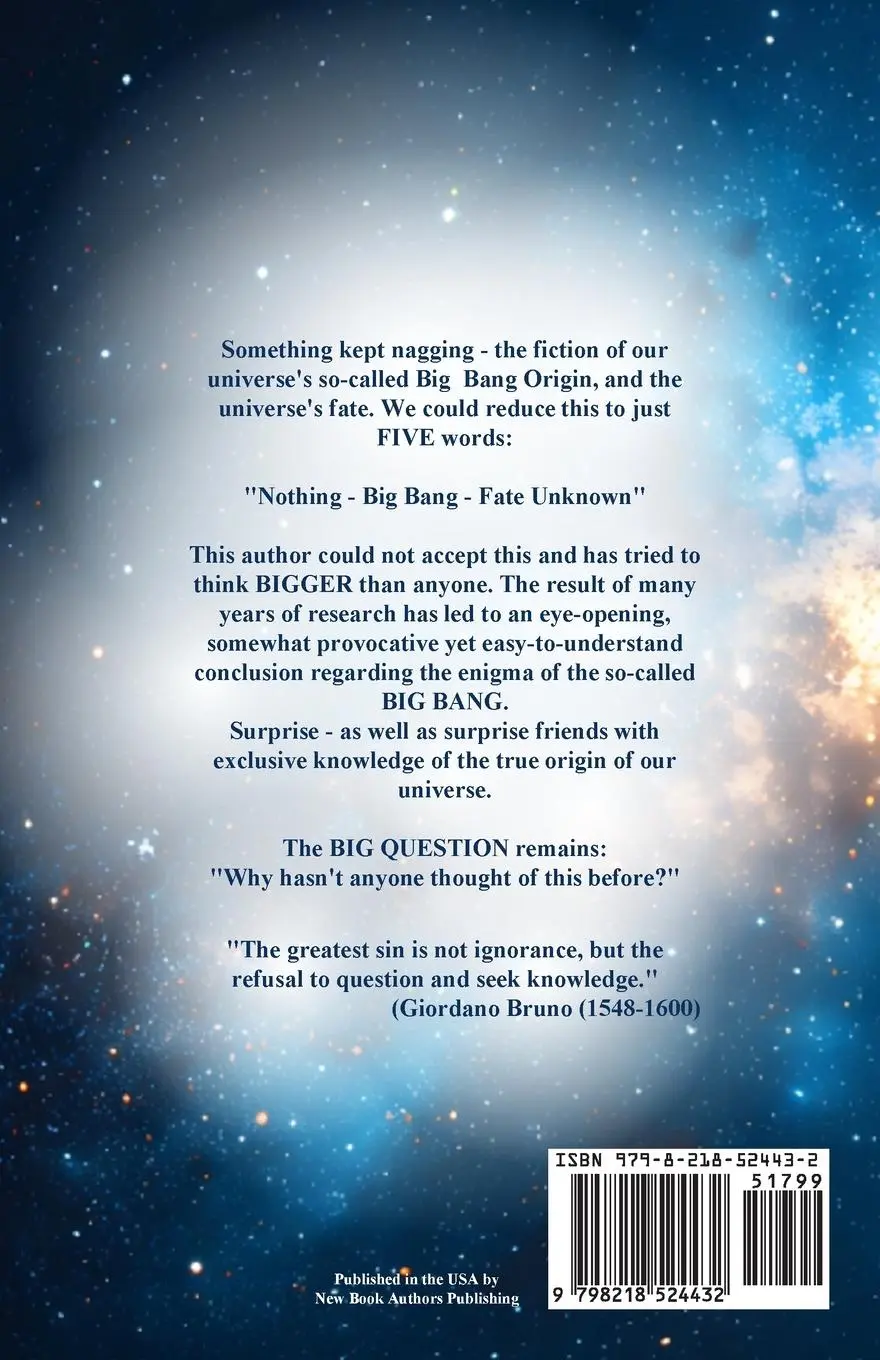 Rückseite: 9798218524432 | Forbidden Cosmology | G. W. Franke | Taschenbuch | Englisch | 2024