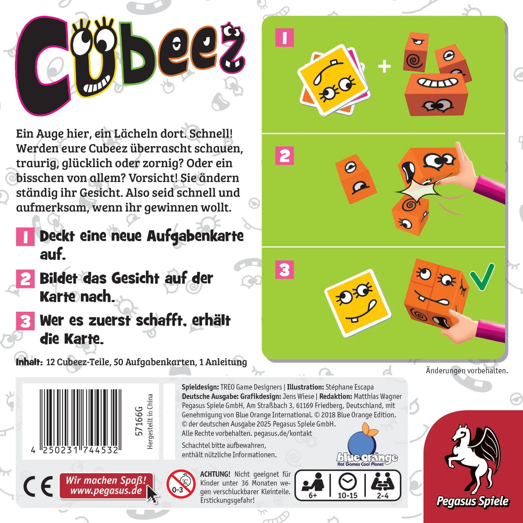 Bild: 4250231744532 | Cubeez | Spiel | 57166G | Deutsch | 2026 | Pegasus Spiele GmbH