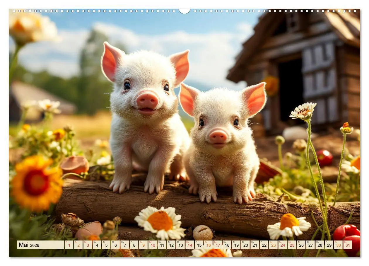 Bild: 9783457474532 | Viele Tiere auf dem Bauernhof (hochwertiger Premium Wandkalender...