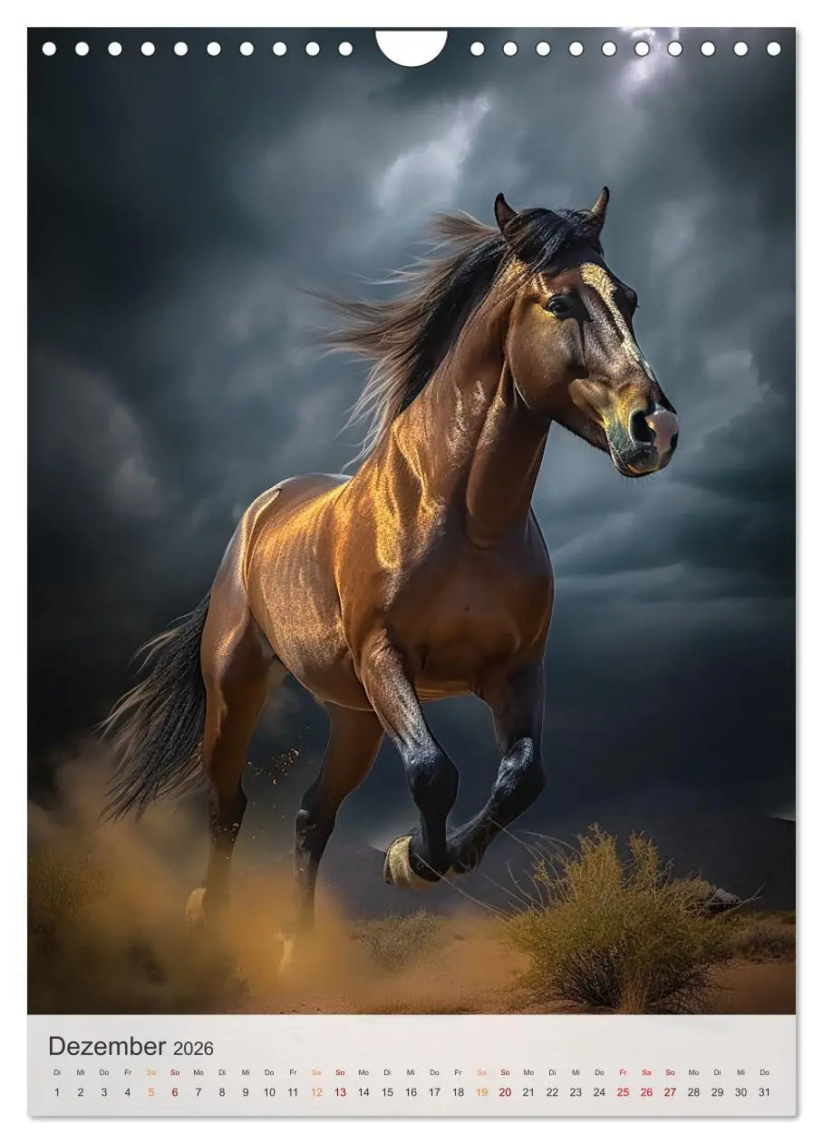 Bild: 9783516324532 | Fantastische Pferde (Wandkalender 2026 DIN A4 hoch), CALVENDO...