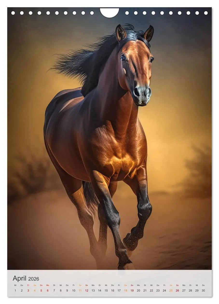 Bild: 9783516324532 | Fantastische Pferde (Wandkalender 2026 DIN A4 hoch), CALVENDO...