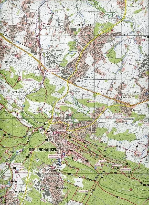 Bild: 9783936184532 | Wanderkarte Nordrhein-Westfalen 39 Hermannsland 1 : 25 000 | NRW