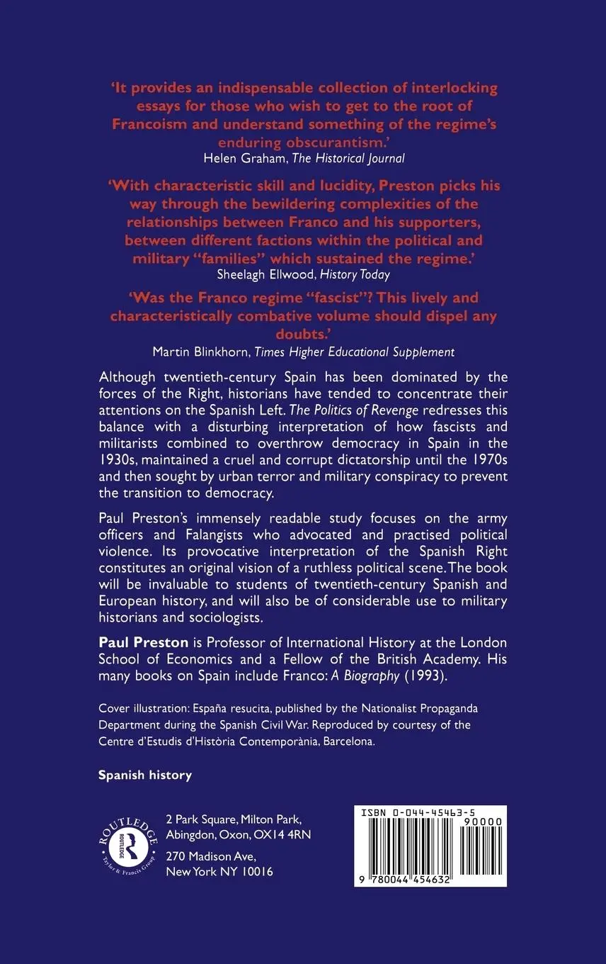 Rückseite: 9780044454632 | The Politics of Revenge | Paul Preston | Buch | Englisch | 1990