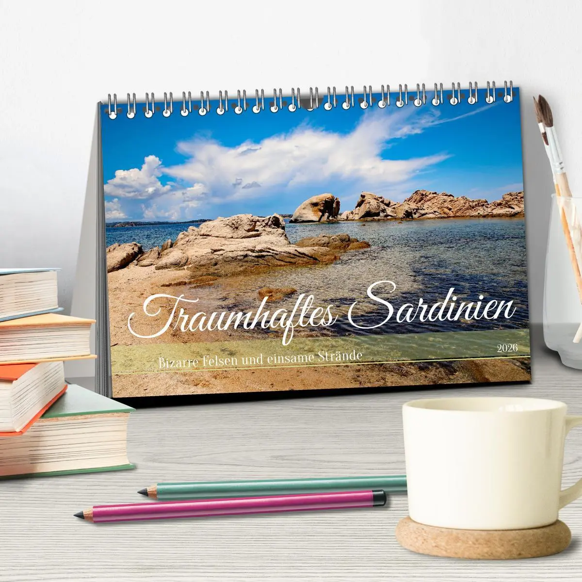 Bild: 9783457394632 | Traumhaftes Sardinien (Tischkalender 2026 DIN A5 quer), CALVENDO...