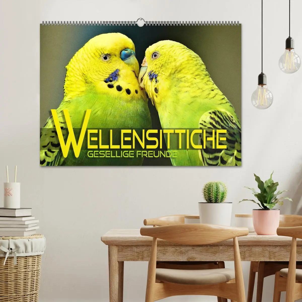 Bild: 9783457604632 | Wellensittiche - gesellige Freunde (Wandkalender 2026 DIN A2 quer),...