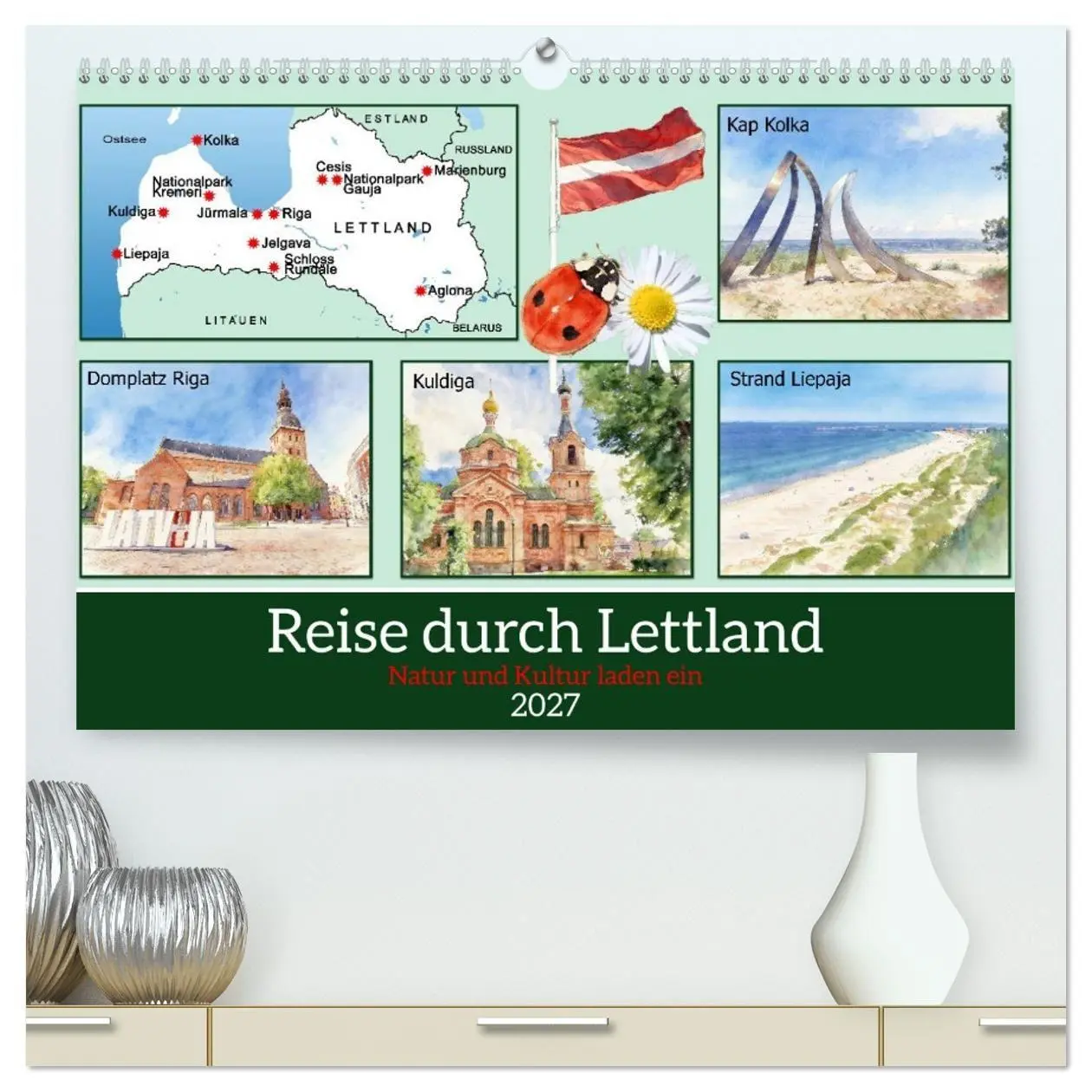 Cover: 9783516794632 | Reise durch Lettland (hochwertiger Premium Wandkalender 2027 DIN A2...