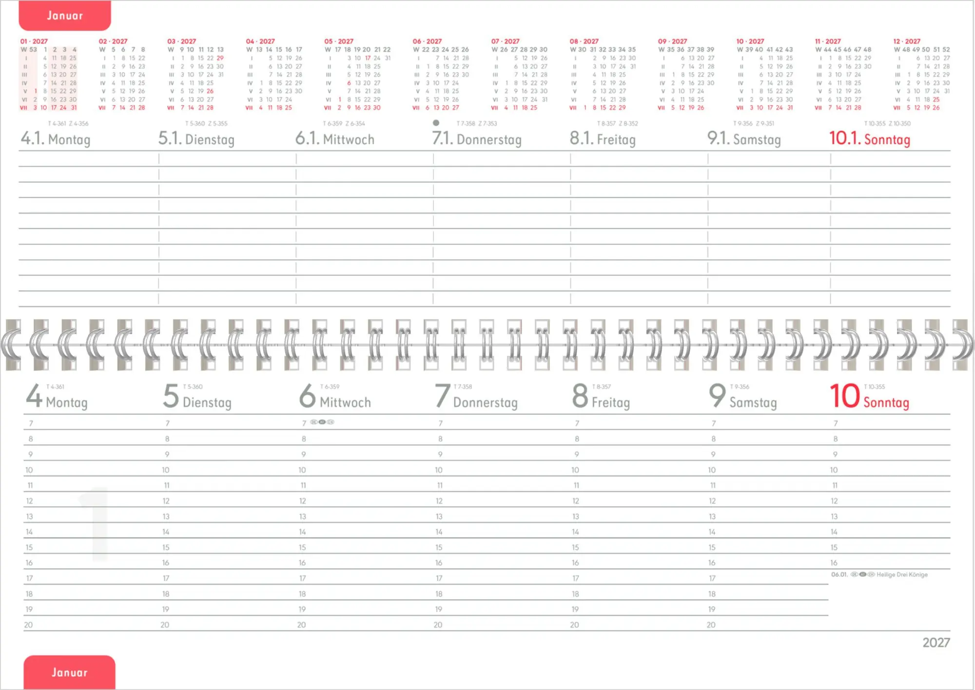 Bild: 4069095014732 | Tischquerkalender Style Flowers 2027 | Neumann Verlage GmbH &amp; Co KG