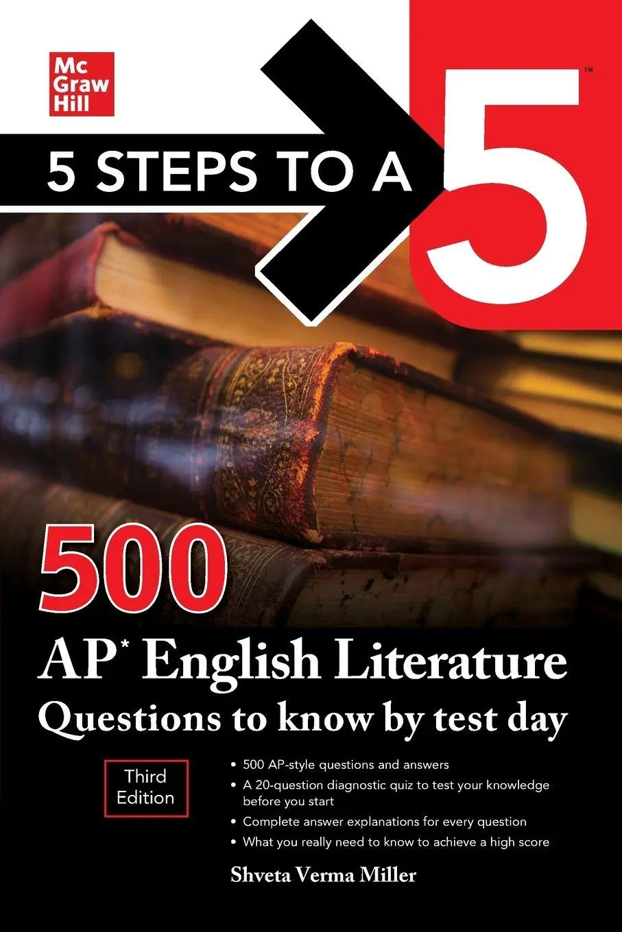 Cover: 9781260474732 | 5 Steps to a 5: 500 AP English Literature Questions to Know by Test...