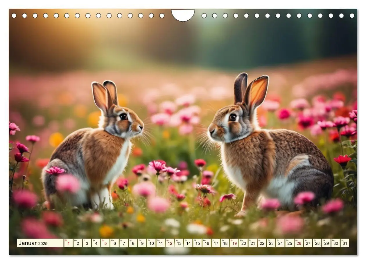 Bild: 9783457144732 | Mümmelmänner - Goldige Kaninchen (Wandkalender 2025 DIN A4 quer),...