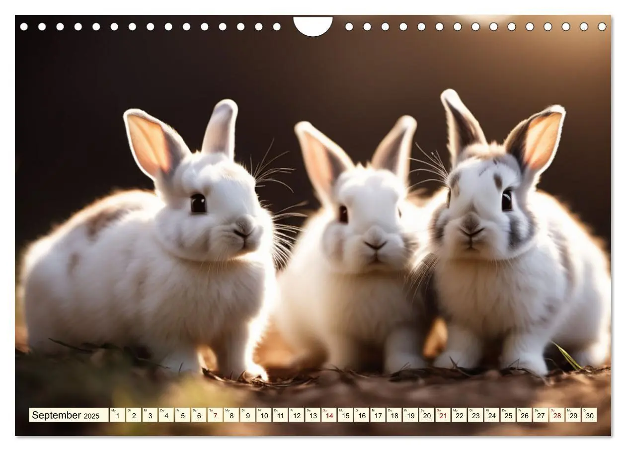 Bild: 9783457144732 | Mümmelmänner - Goldige Kaninchen (Wandkalender 2025 DIN A4 quer),...