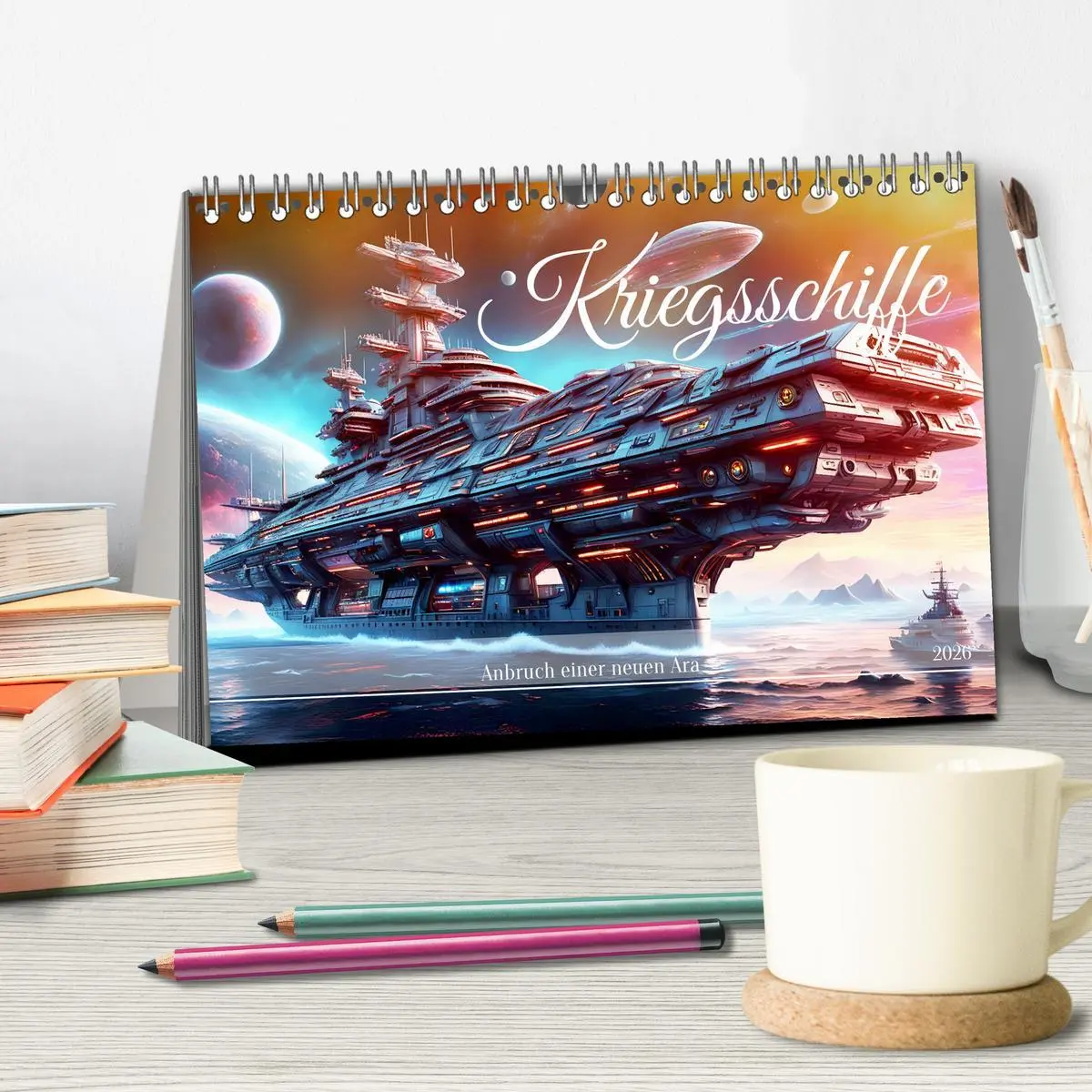 Bild: 9783457384732 | Kriegsschiffe Anbruch einer neuen Ära (Tischkalender 2026 DIN A5...