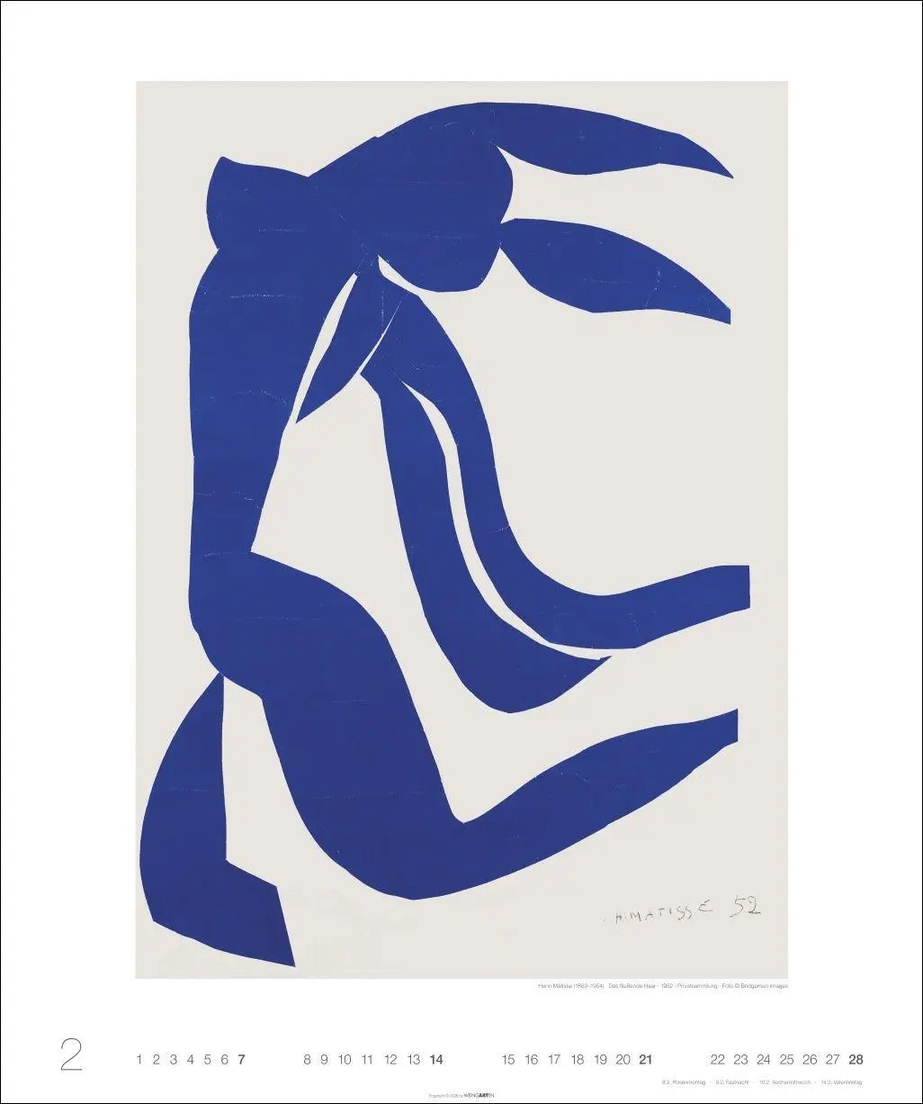 Bild: 9783839904732 | Kunst in Blau Edition 2027 | Matisse | Kalender | 14 S. | Deutsch