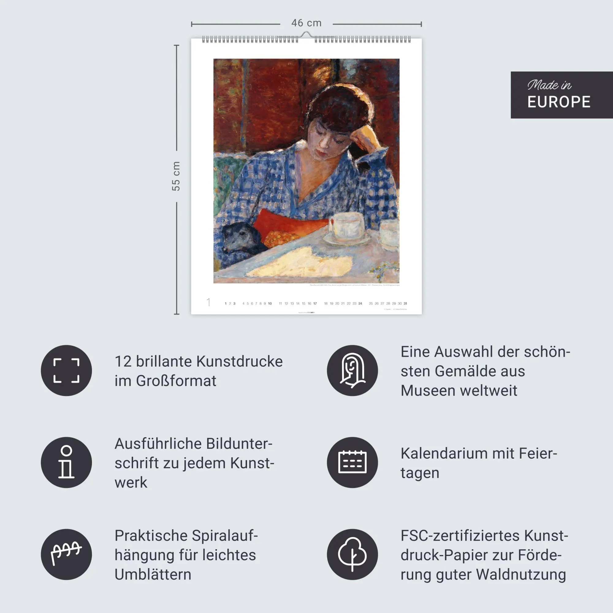 Bild: 9783839904732 | Kunst in Blau Edition 2027 | Matisse | Kalender | 14 S. | Deutsch