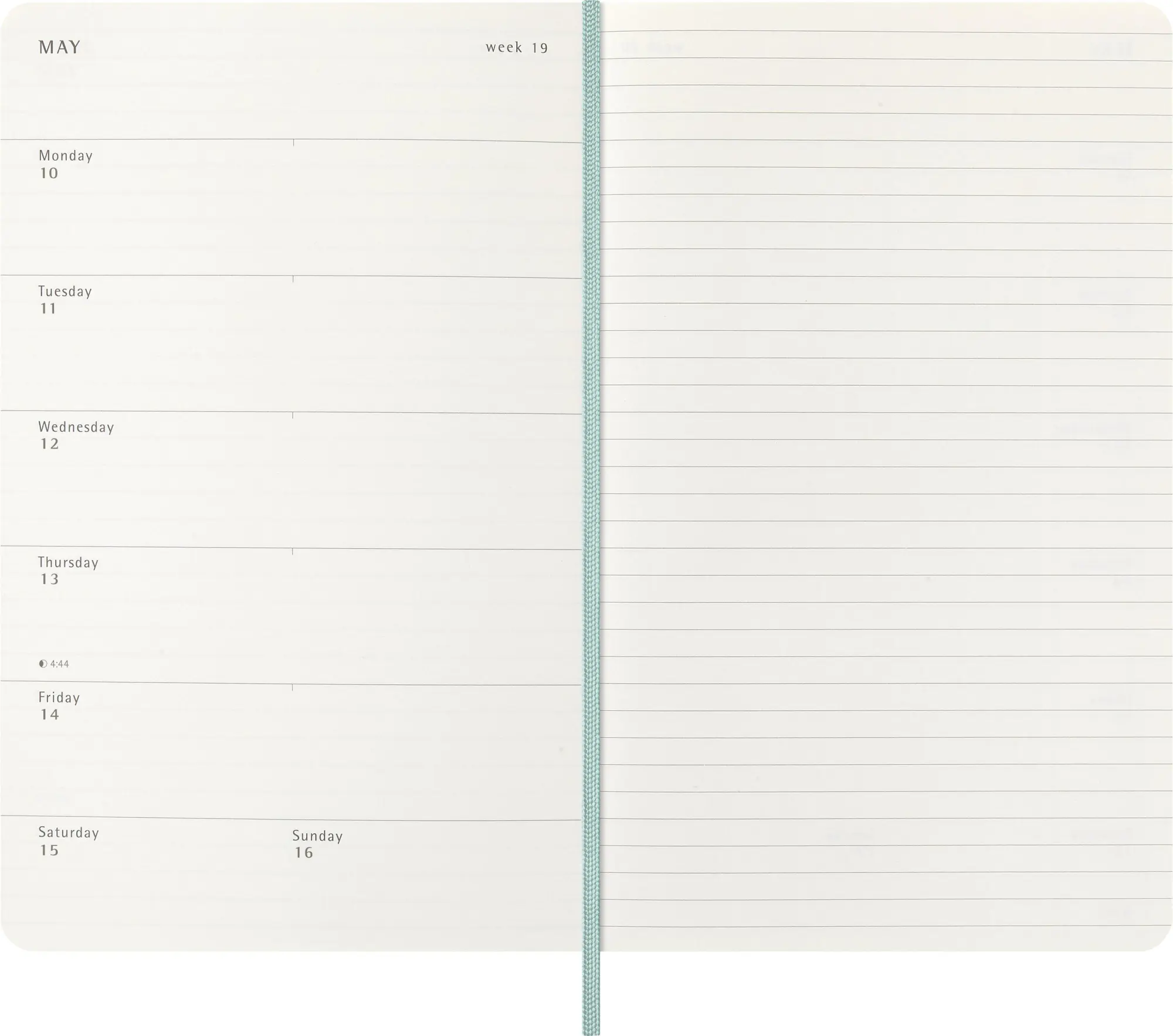 Bild: 8056999274832 | Moleskine 12 Monate Precious &amp; Ethical Wochen Notizkalender, L/A5,...
