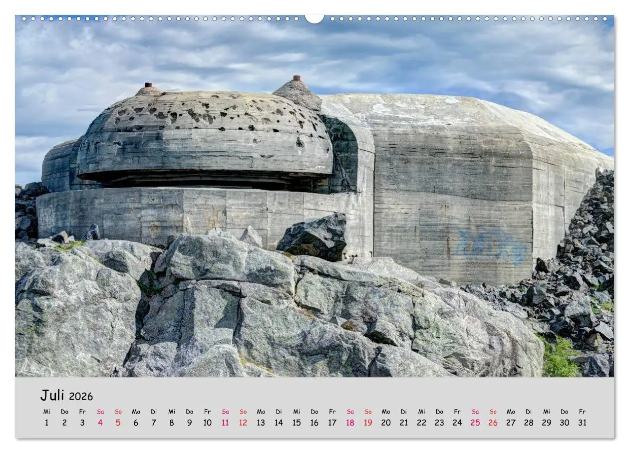 Bild: 9783516084832 | Bunker Zeitzeugen der Geschichte (hochwertiger Premium Wandkalender...