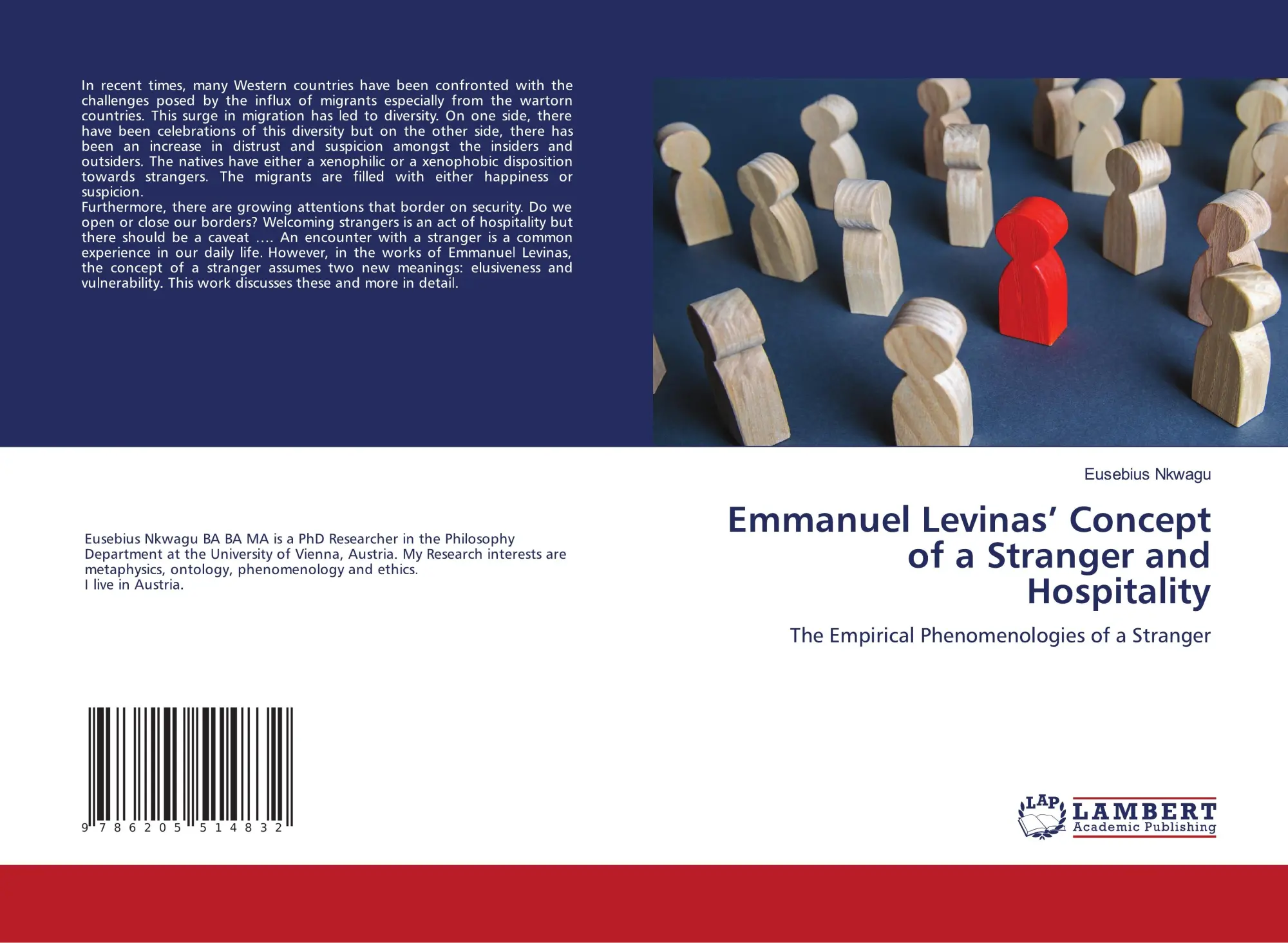 Cover: 9786205514832 | Emmanuel Levinas' Concept of a Stranger and Hospitality | Nkwagu