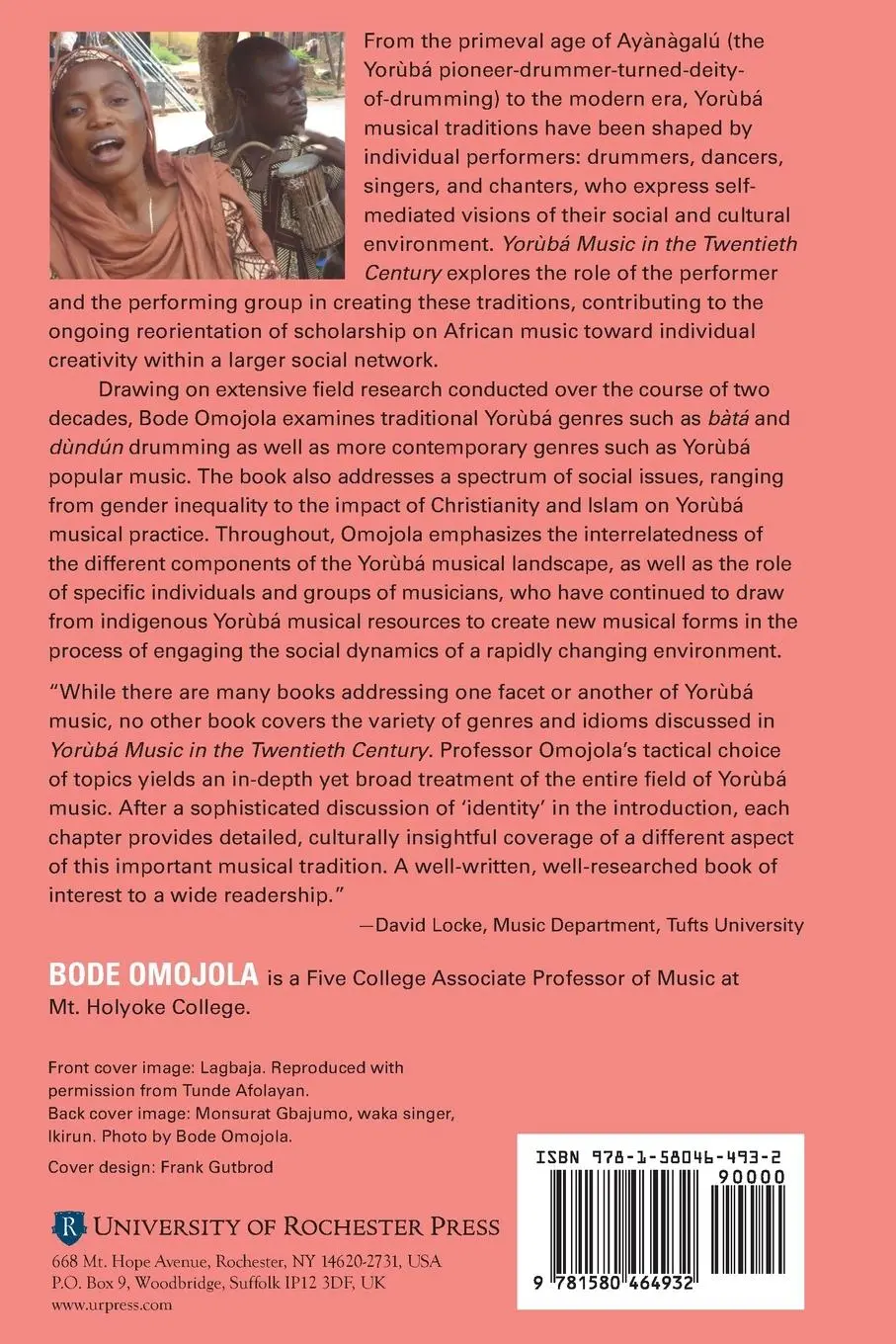 Rückseite: 9781580464932 | Yorùbá Music in the Twentieth Century | Bode Omojola | Taschenbuch