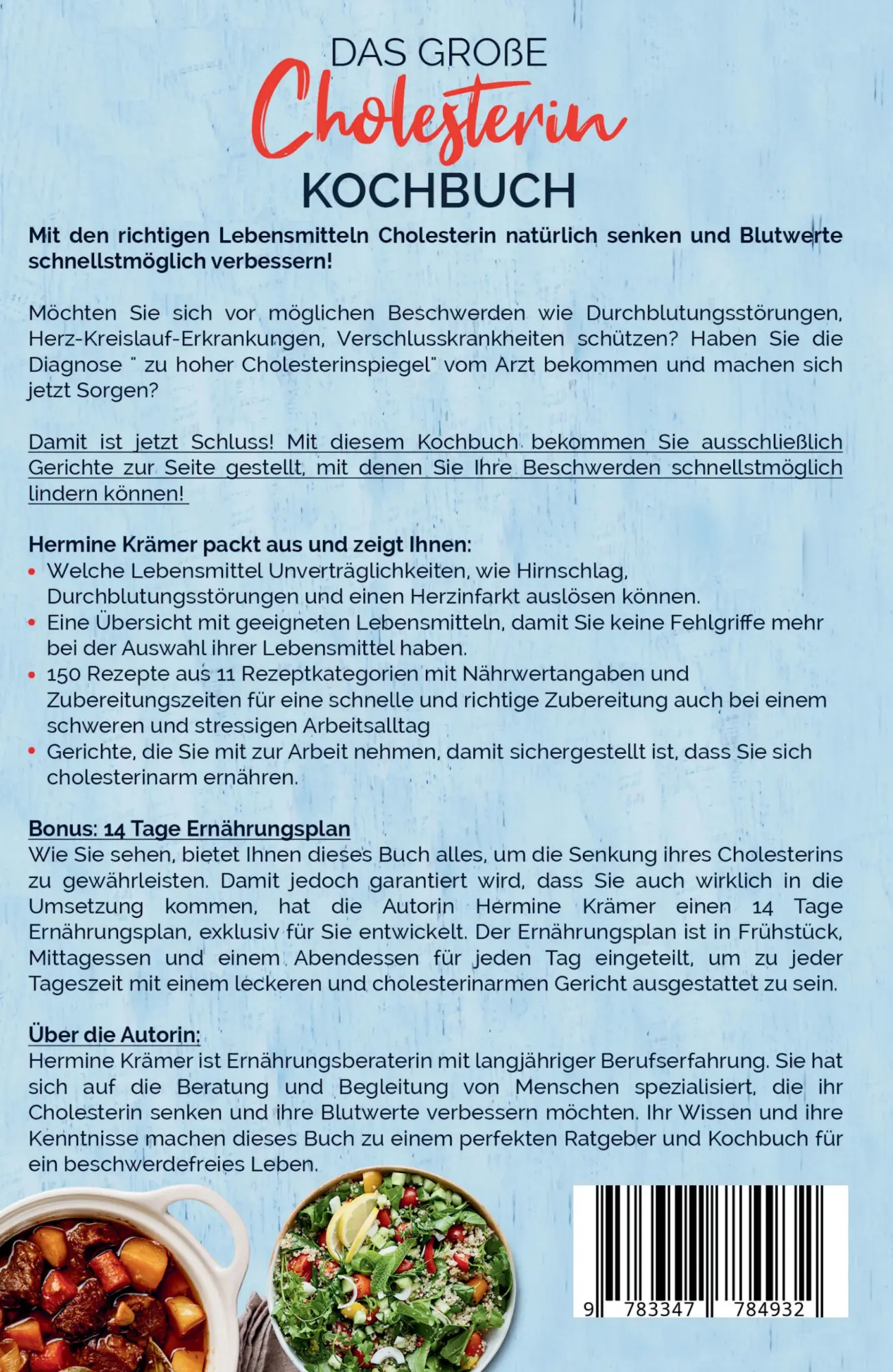 Rückseite: 9783347784932 | Das große Cholesterin Kochbuch - Mit 150 leckeren &amp; gesunden...