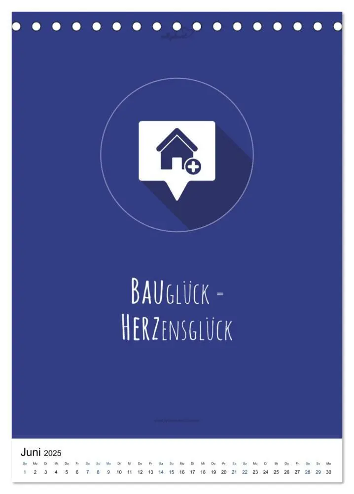 Bild: 9783435964932 | vollgeherzt: Der besondere Kalender für Bauherren mit motivierenden...