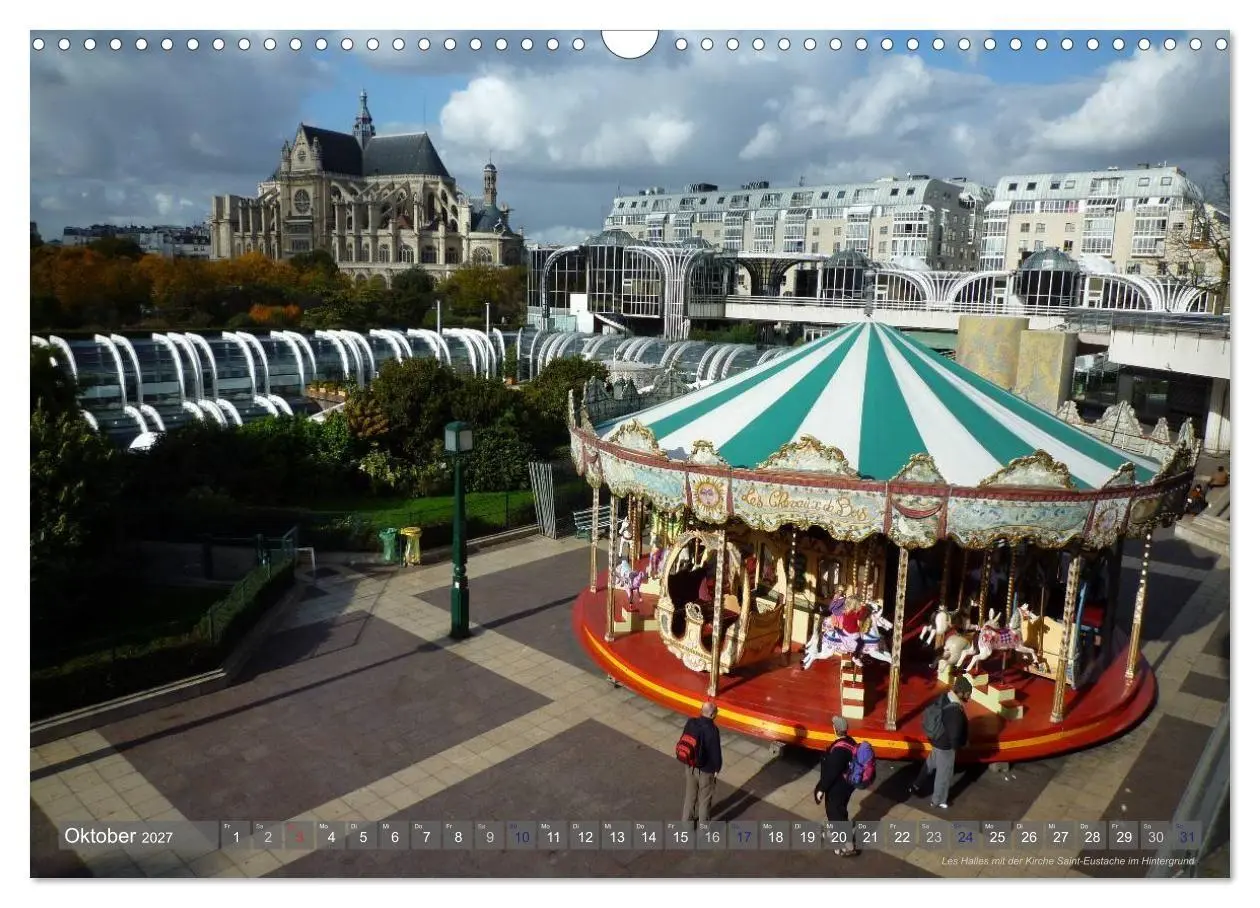 Bild: 9783594054932 | Paris Highlights Wandkalender 2027 DIN A3 quer (Wandkalender 2027...