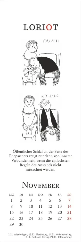 Bild: 9783756414932 | Loriot Lesezeichen &amp; Kalender 2027 | Loriot | Kalender | Geblockt