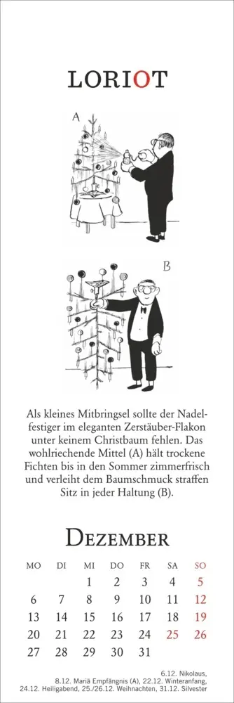 Bild: 9783756414932 | Loriot Lesezeichen &amp; Kalender 2027 | Loriot | Kalender | Geblockt