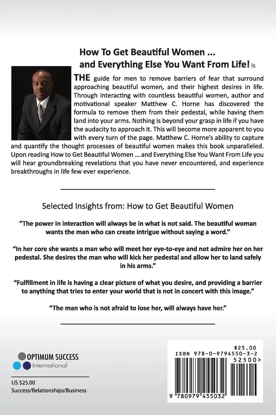 Rückseite: 9780979455032 | How To Get Beautiful Women and Everything Else You Want from Life