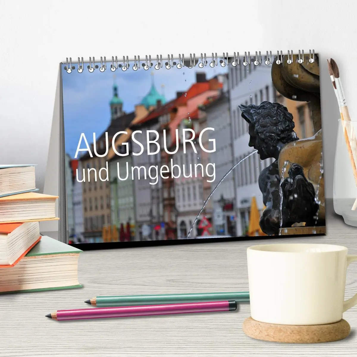 Bild: 9783516105032 | Augsburg und Umgebung (Tischkalender 2026 DIN A5 quer), CALVENDO...