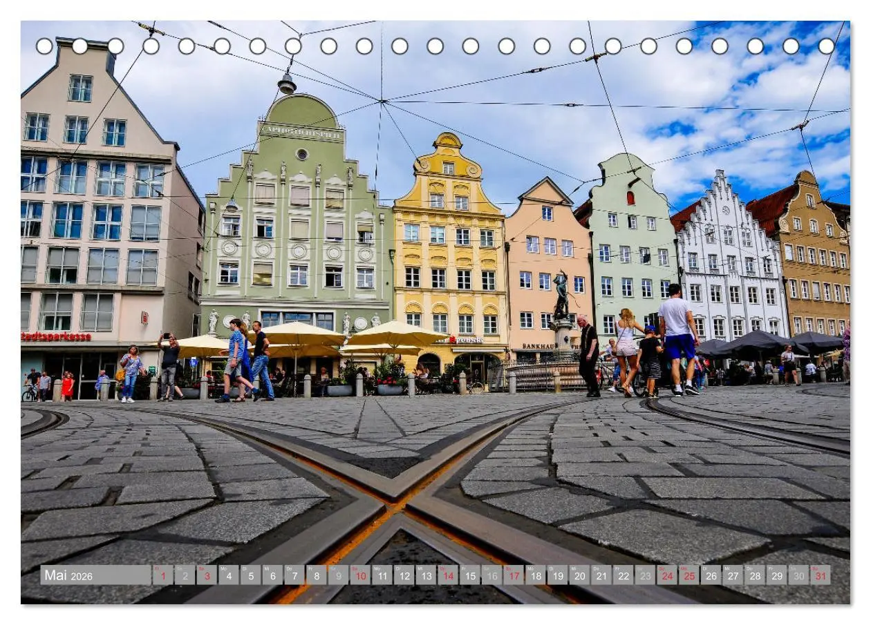 Bild: 9783516105032 | Augsburg und Umgebung (Tischkalender 2026 DIN A5 quer), CALVENDO...