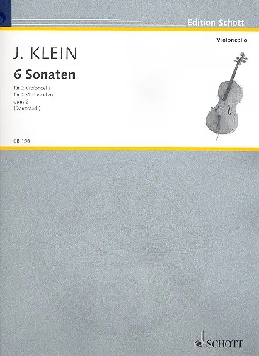 Cover: 9790001115032 | 6 Sonaten Opus 2 | Jacob Klein | Buch | 1998 | Schott Music