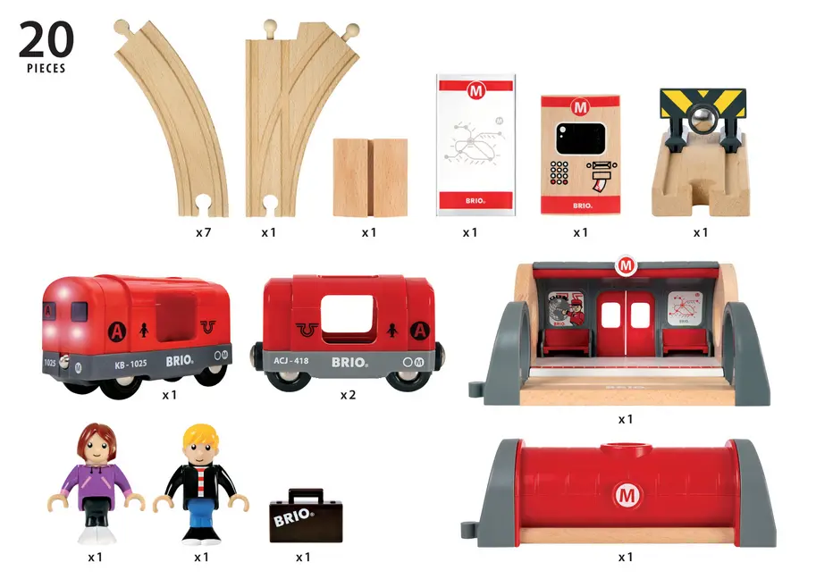 Bild: 7312350335132 | 33513 BRIO Metro Bahn Set | Spiel | 63351300 | Deutsch | 2020 | Brio