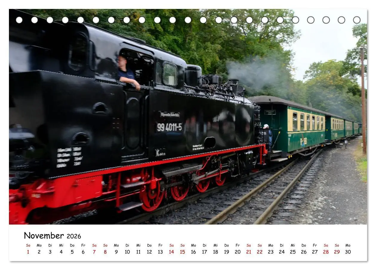 Bild: 9783457555132 | Rügens "rasender Roland" (Tischkalender 2026 DIN A5 quer), CALVENDO...