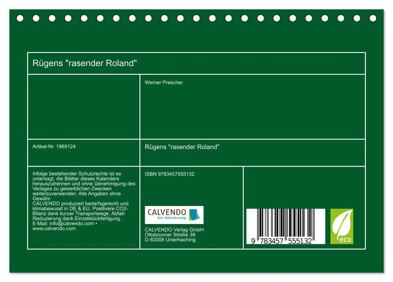 Bild: 9783457555132 | Rügens "rasender Roland" (Tischkalender 2026 DIN A5 quer), CALVENDO...