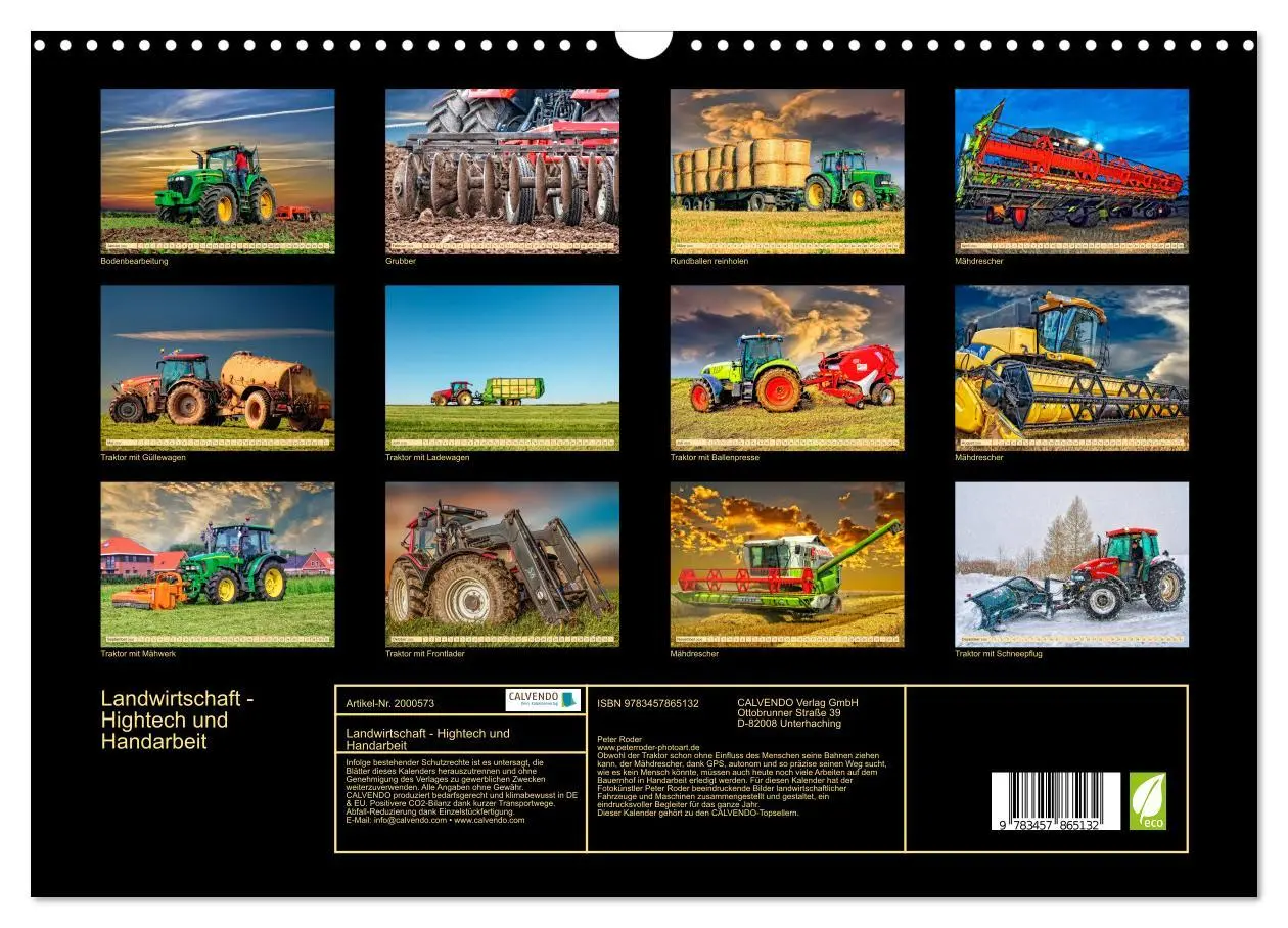 Bild: 9783457865132 | Landwirtschaft - Hightech und Handarbeit (Wandkalender 2026 DIN A3...