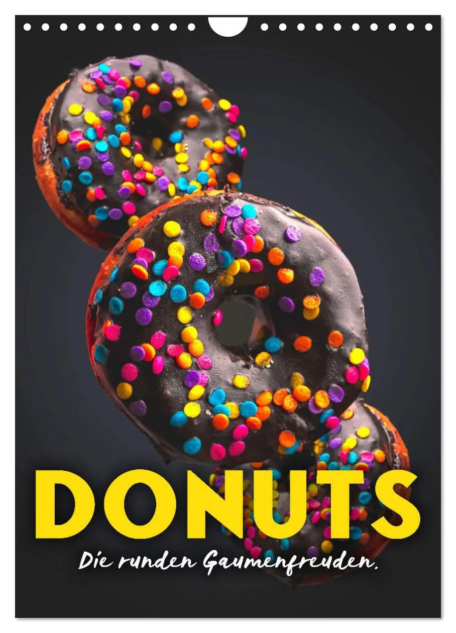 Cover: 9783516335132 | Donuts - Die runden Gaumenfreuden. (Wandkalender 2026 DIN A4 hoch),...