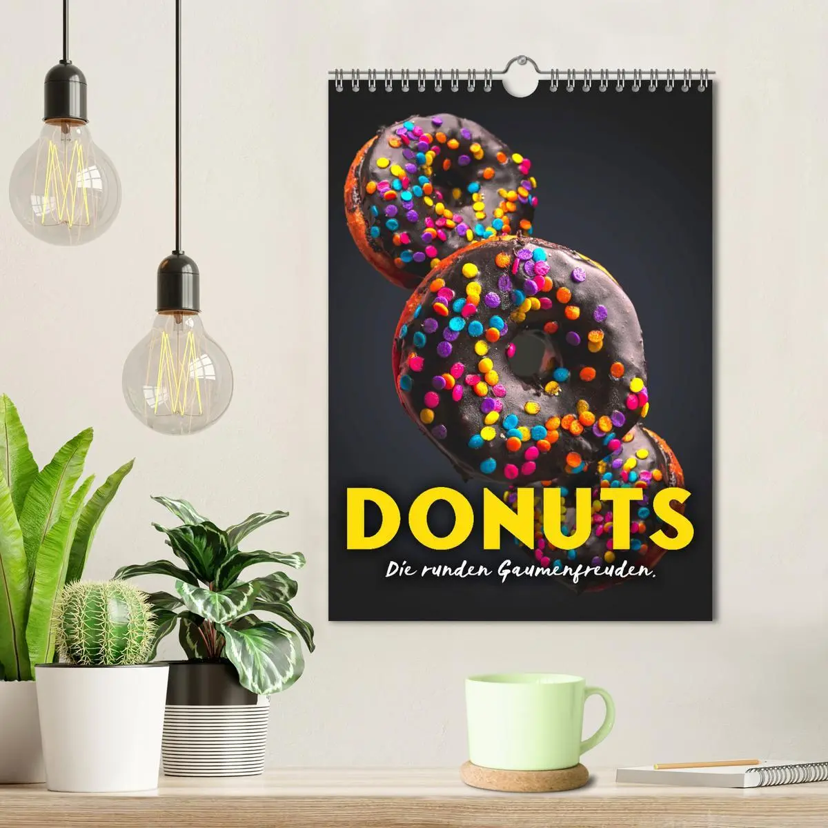 Bild: 9783516335132 | Donuts - Die runden Gaumenfreuden. (Wandkalender 2026 DIN A4 hoch),...