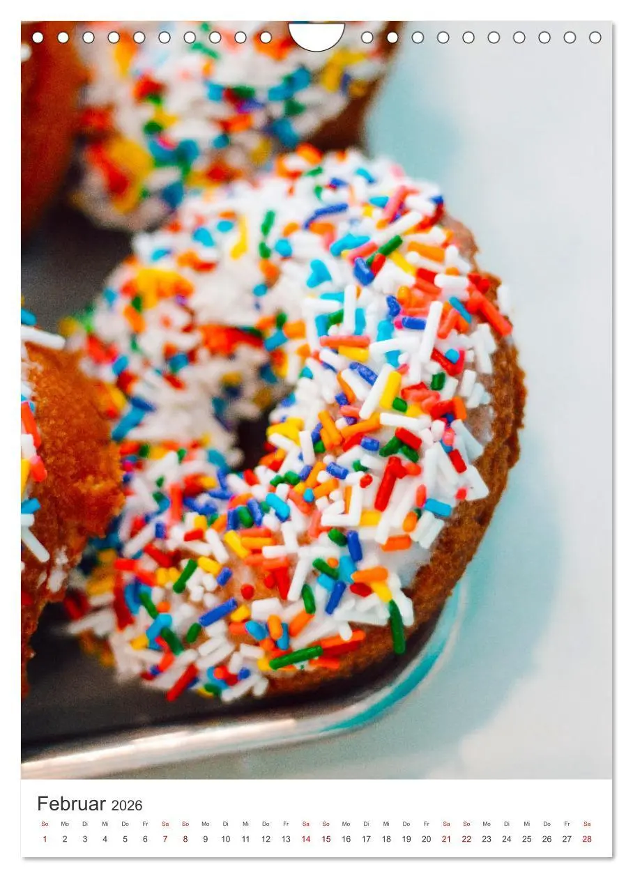 Bild: 9783516335132 | Donuts - Die runden Gaumenfreuden. (Wandkalender 2026 DIN A4 hoch),...