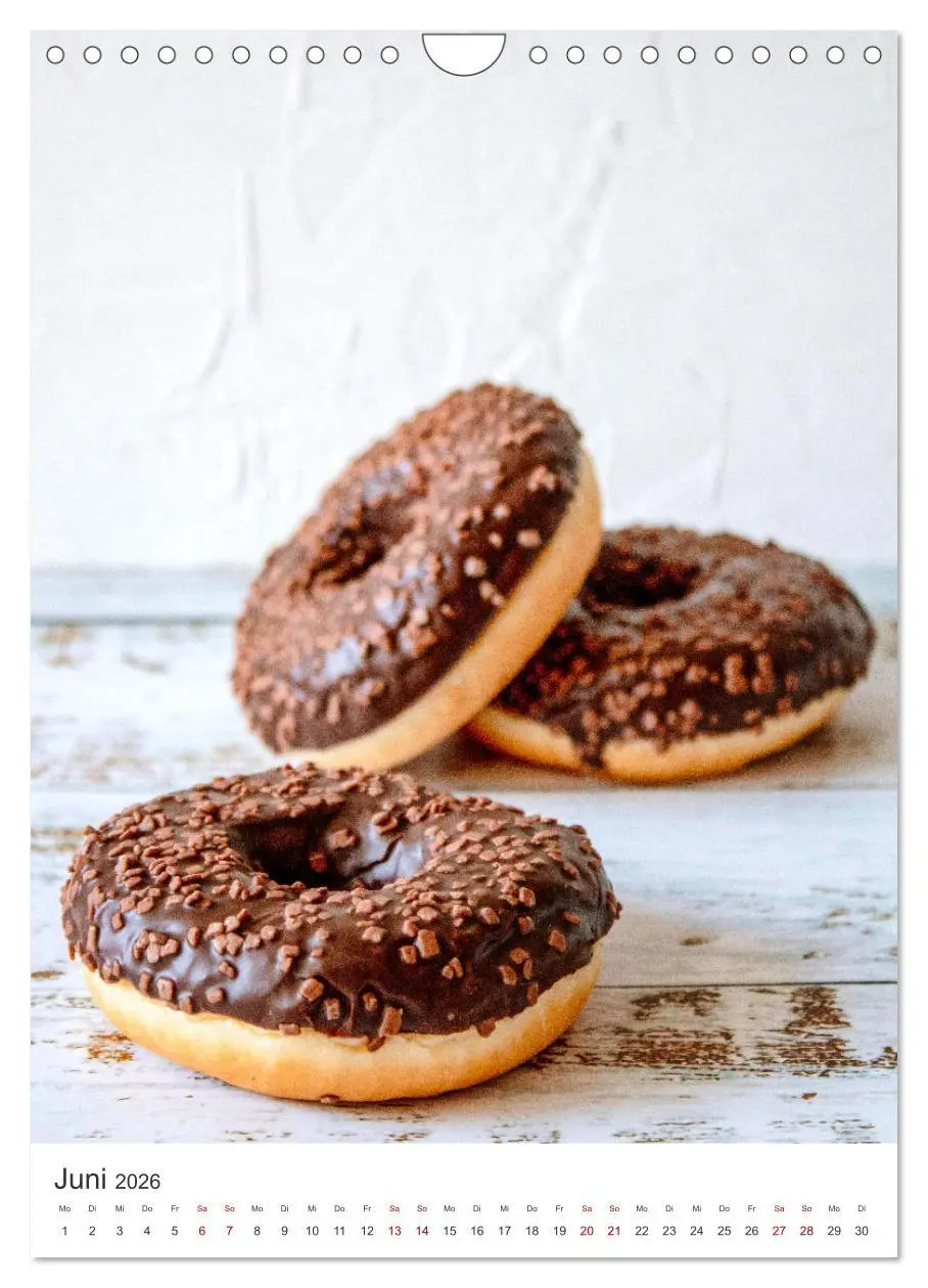 Bild: 9783516335132 | Donuts - Die runden Gaumenfreuden. (Wandkalender 2026 DIN A4 hoch),...