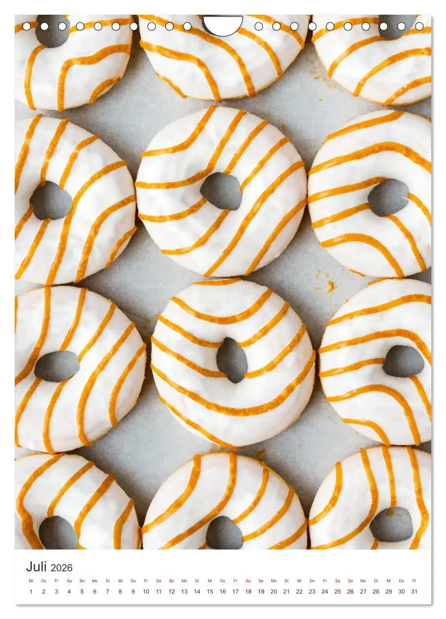 Bild: 9783516335132 | Donuts - Die runden Gaumenfreuden. (Wandkalender 2026 DIN A4 hoch),...